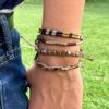 Wakami Earth Charm Bracelet Set of 4 | Handmade Boho Jewelry