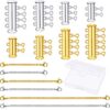14 Pieces 4 Sizes Slide Magnetic Clasp Connectors Tube