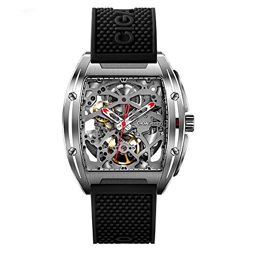 Watch Automatic Mechanical Timepiece Silicone Strap Sapphire