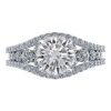 2.75 Ctw 14K White Gold Prong Set Big Split Shank GIA Certified