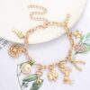 CEALXHENY Women’s Charm Bracelet Polished Unicorn Star