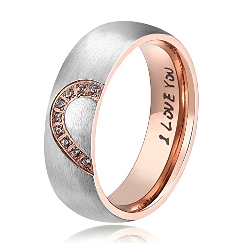 ANAZOZ Hers & Women's for Real Love Heart Promise Ring