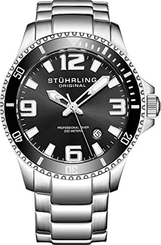 Stuhrling Watch Aqua-Diver Water Resistant 200 Meters