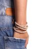 Natural Pearl Beaded 5 Wrap Bracelet