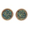 Lullabb's Crystal Druse Stud Earrings – 6 Pairs of Hypoallergenic Shimmer for Every Occasion