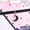 FJ leather Moon Choker Necklace for Women