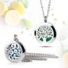 RoyAroma 2PCS Aromatherapy Essential Oil Diffuser Necklace