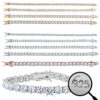 14k Yellow & Rose Gold Tennis Bracelet