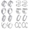 LAURITAMI Ear Cuff Chain Earrings for Women