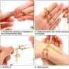 8 Pieces Multi Strand Slide Clasp Lock Necklace