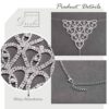 Rhinestones Body Chain Suit Silver Bikini Bra Chain