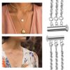 Layered Necklace Spacer Clasp, 3 Strands Necklaces