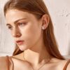 Sparkling Elegance: 4 Pairs of Cubic Zirconia Clip Earrings