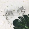 Handmade Elf Fairy Earrings Cuff Wrap Clip-on Filigree