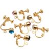 12pcs Imitation Crystal Clip-on Earring Converters Earring