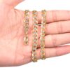 Nuragold 10k Yellow Gold Solid 7mm Cuban Chain