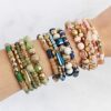 RIAH FASHION Bohemian Mix Bead Multi Layer Bracelets