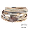 Bohemian Wrap Magnetic Bracelet Faux Suede Leather