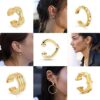 No Piercing Earrings Helix Cuff Earrings Clip on Cartilage
