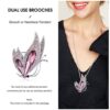 RAINBOW BOX Butterfly Brooches Pins, Crystal with Swarovski