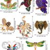 8 Pieces Women Brooch Set Colorful Animal