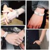 U7 Personalized Engraving Black ID Bracelet Men Women