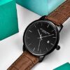 Analog Watch Stuhrling Original Mens Watch Black Brown