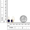 Gem Stone King 5.00 Ct Oval Blue Sapphire Dangle Earrings