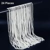 Hicarer 24 Pieces Faux Pearl Necklaces Strand Necklace