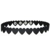 AsherKeep - Premium Black Vegan Leather Choker and Collar Necklace