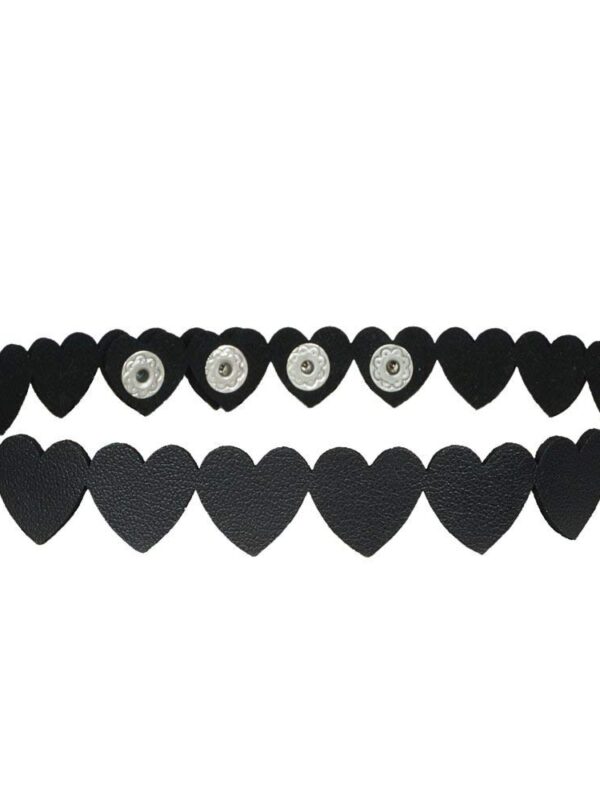 AsherKeep - Premium Black Vegan Leather Choker and Collar Necklace