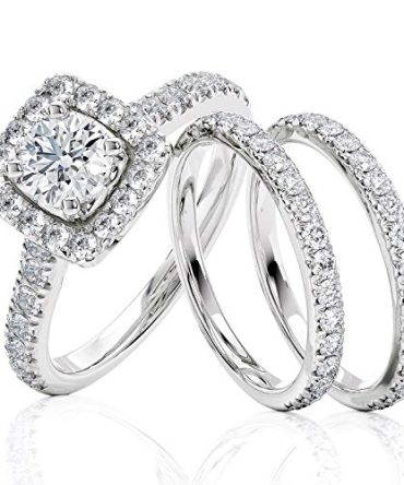 14 Karat White Gold Diamond Ring Engagement