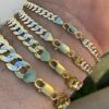 14k Yellow Harlembling Mens Or Ladies Cuban Link Bracelet