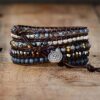 YGLINE Healing Black Onyx Wrap Bracelet