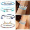 CASSIECA 19 Pcs Surfer Wave Strand Bracelet