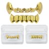 18K Gold Vampire Fangs Gold Grills Top Bottom