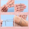 PAGOW 6pcs 3 Sizes Multi Strand Slide Clasp Lock, Necklace Bracelet