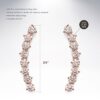 PAVOI 14K Rose Gold Plated"Hearts & Arrows"