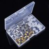 18 Pieces Clip-on Earrings Converter Set in Gold, Silver, and Steel for Non-Pierced Ears with Comfort Earring Pads