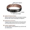 Link Adjustable Black Pure Copper 3000Gauss Magnets Pain Relief for Arthritis and Carpal Tunnel Migraines
