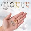 Hicarer 10 Pair Clip-on Earring Converters