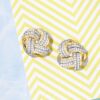 Ross-Simons 0.50 ct. t.w. Diamond Love Knot Stud Earrings
