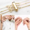 12 Pieces 3 Sizes Slide Clasp Lock for Necklace