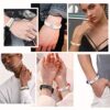 U7 Personalized Engraving Black ID Bracelet Men Women