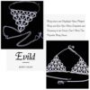 Belly Crystal Body Chain Silver Bikini Bra Chain