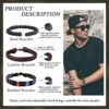 Women Handmade Jewelry String Beads Leather Wristbands