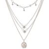 Victray Boho Star Necklace Coin Neck Chain