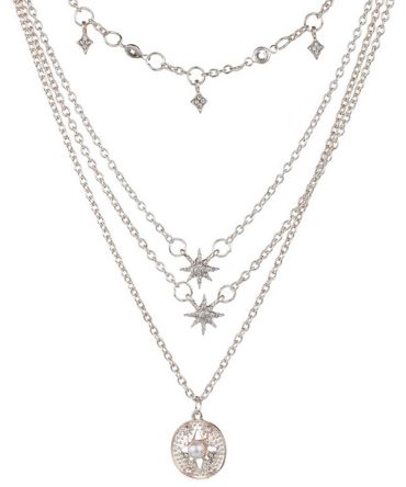 Victray Boho Star Necklace Coin Neck Chain