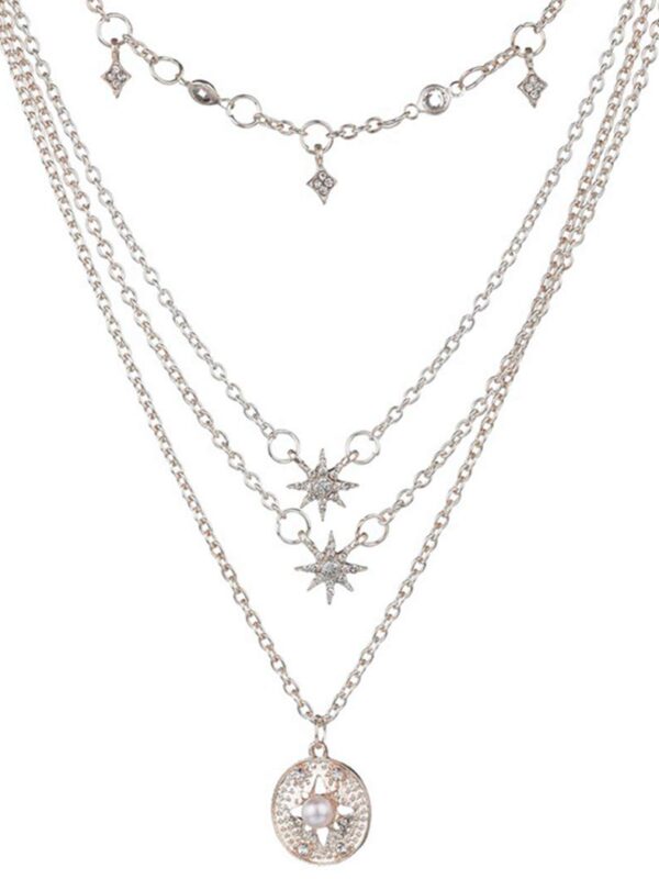 Victray Boho Star Necklace Coin Neck Chain