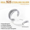 Sterling Silver 3 Row Simple Toe Ring, Hypoallergenic 925 Silver
